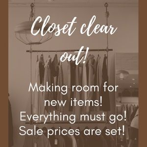 Everything must go!